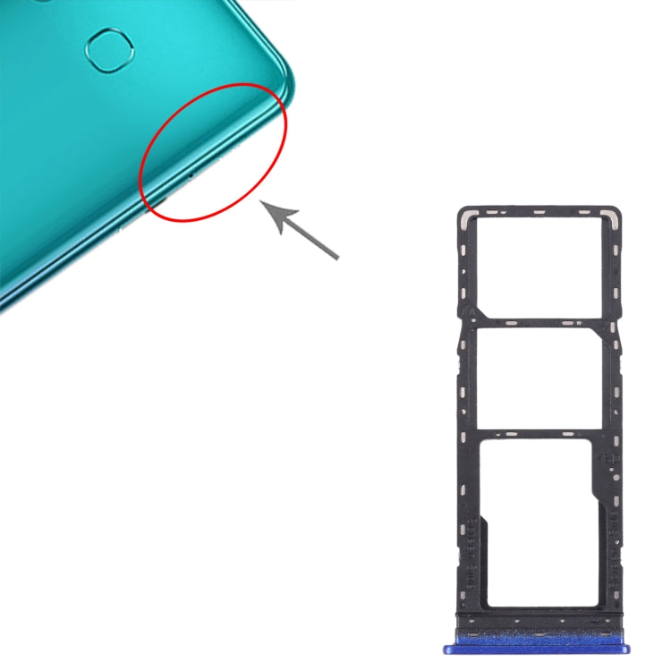 For Infinix Hot 10s NFC/Hot 10s/Hot 10T SIM Card Tray + SIM Card Tray + Micro SD Card Tray