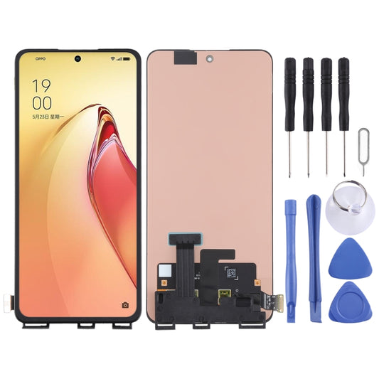 Original AMOLED Material LCD Screen and Digitizer Full Assembly For OPPO Reno8 Pro+/Realme GT Neo3