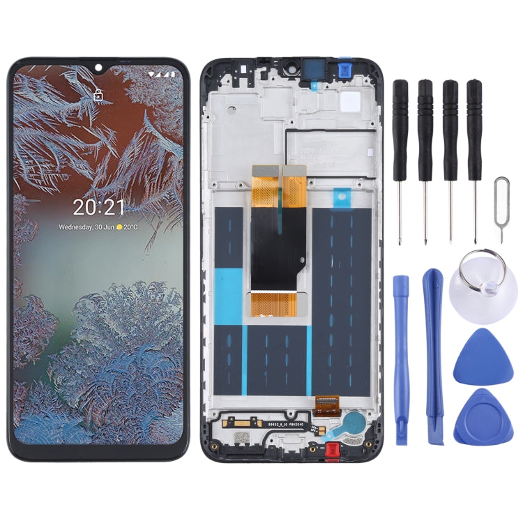 LCD Screen and Digitizer Full Assembly with Frame for Nokia G10/G20