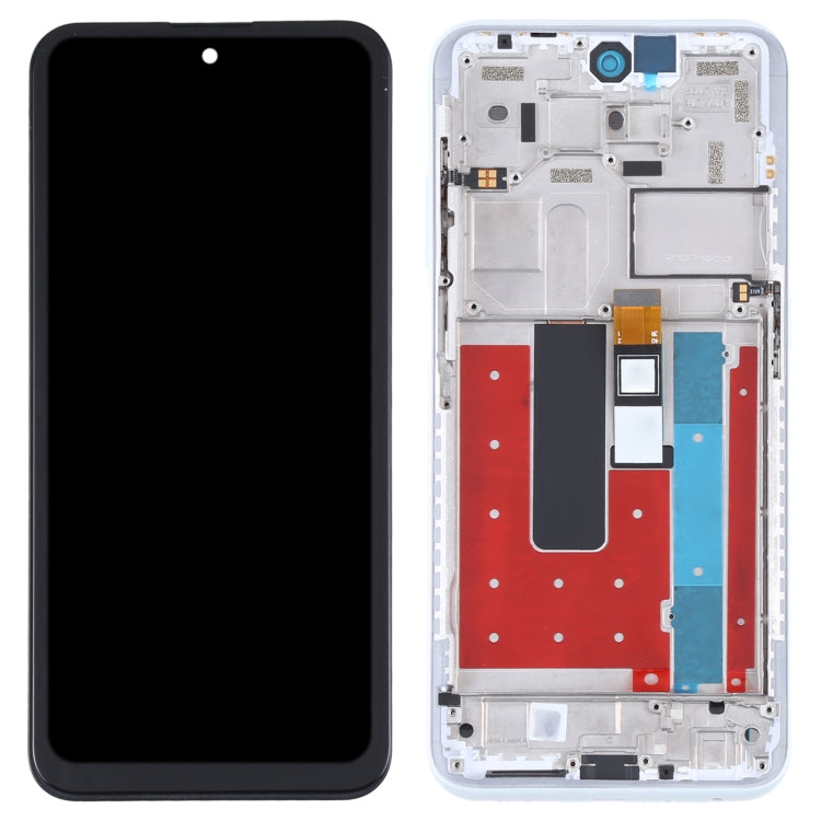 LCD Screen and Digitizer Full Assembly with Frame for Nokia X10 TA-1350 TA-1332, For Nokia X10