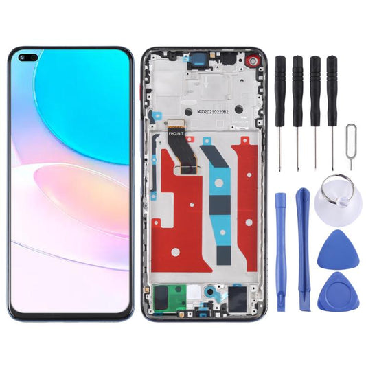 Original LCD Screen and Digitizer Full Assembly with Frame for Huawei Nova 8i, For Huawei Nova 8i