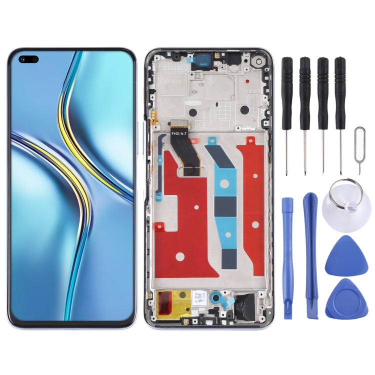 Original LCD Screen and Digitizer Full Assembly with Frame for Honor X20, For Honor X20, For Honor X20(Original)