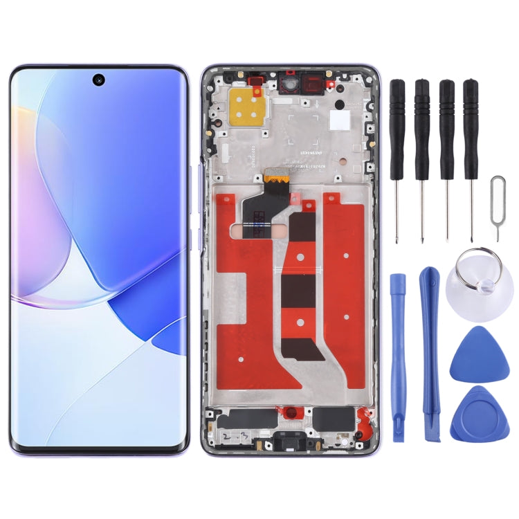 Original LCD Screen and Digitizer Full Assembly with Frame for Huawei Nova 9, For Huawei Nova 9