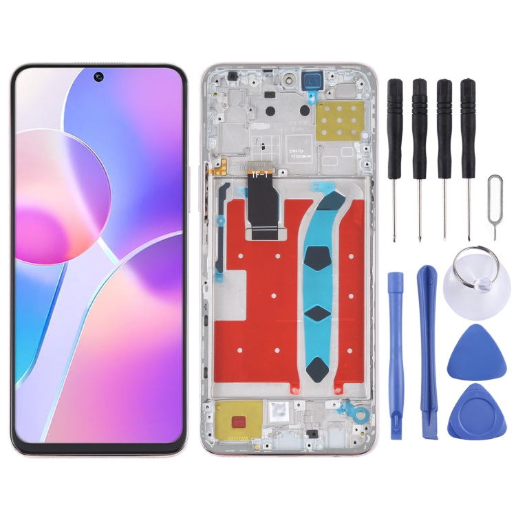 Original LCD Screen and Digitizer Full Assembly with Frame for Honor X30i, For Honor X30i