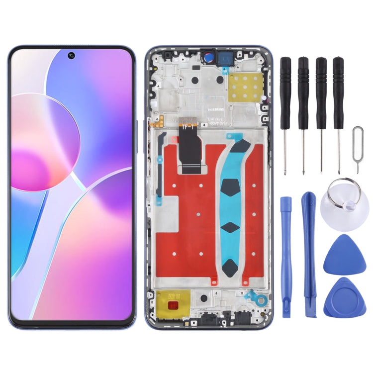 Original LCD Screen and Digitizer Full Assembly with Frame for Honor X30i, For Honor X30i