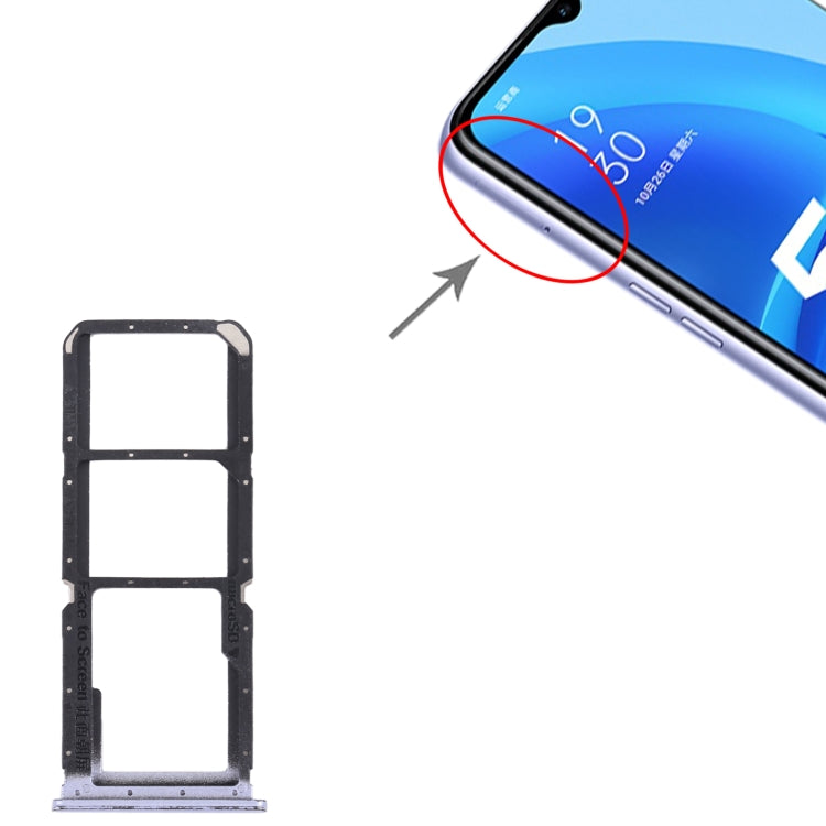 For OPPO A56 5G SIM Card Tray + SIM Card Tray + Micro SD Card Tray, For OPPO A56 5G