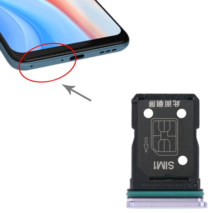 For OPPO Reno4 5G SIM Card Tray + SIM Card Tray, For OPPO Reno4 5G