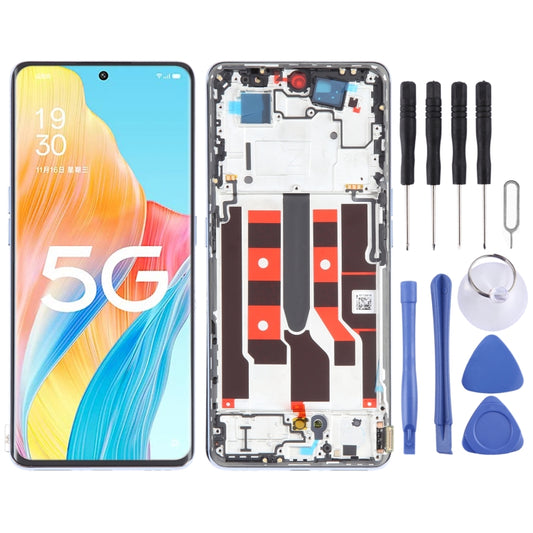 Original LCD Screen For OPPO A1 Pro Digitizer Full Assembly with Frame, For OPPO A1 Pro