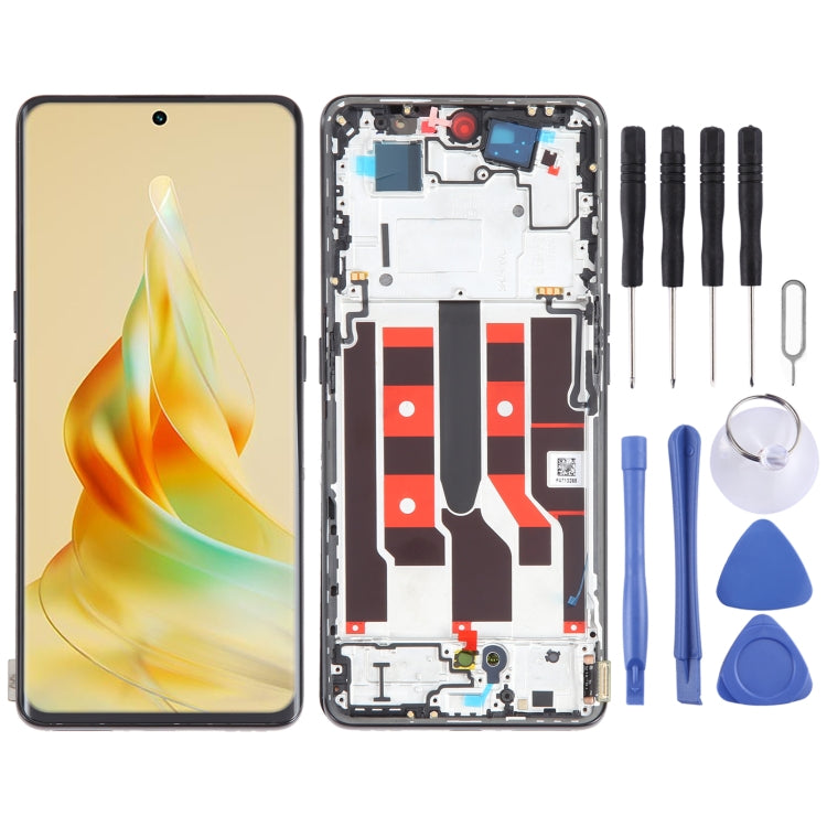 Original LCD Screen For OPPO Reno8 T 5G Digitizer Full Assembly with Frame