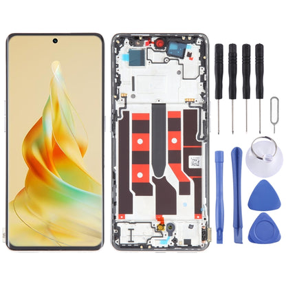 Original LCD Screen For OPPO Reno8 T 5G Digitizer Full Assembly with Frame