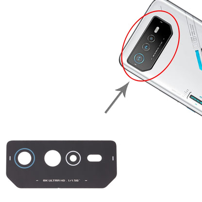 For Asus ROG Phone 6 AI2201-C AI2201-F Back Camera Lens, For Asus ROG Phone 6(Black Blue), For Asus ROG Phone 6(Black Red)