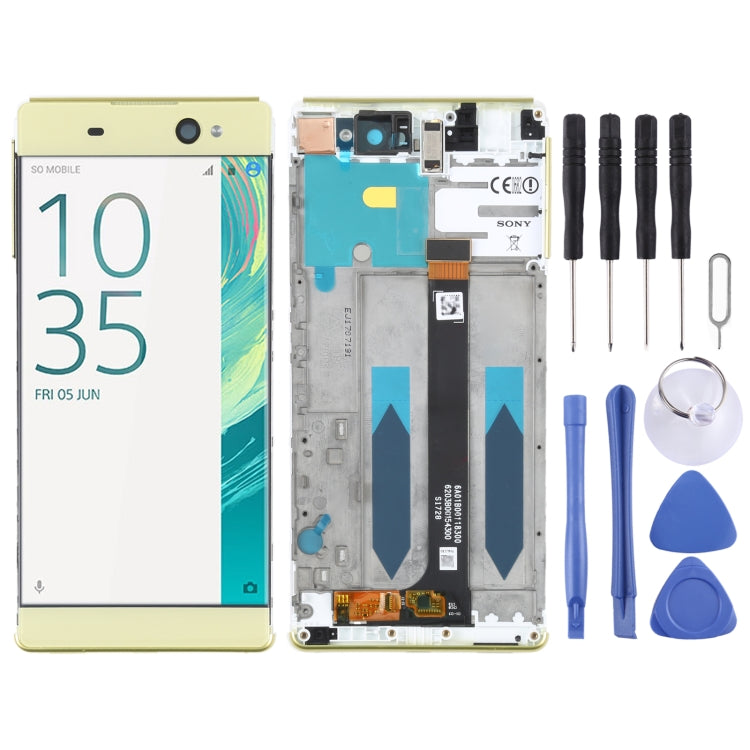 Original LCD Screen For Sony Xperia XA Ultra F3212 Digitizer Full Assembly with Frame, For Sony Xperia XA Ultra(Original)