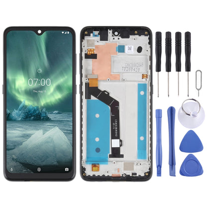 Original LCD Screen For Nokia 7.2 / 6.2 Digitizer Full Assembly with Frame, For Nokia 7.2 / 6.2