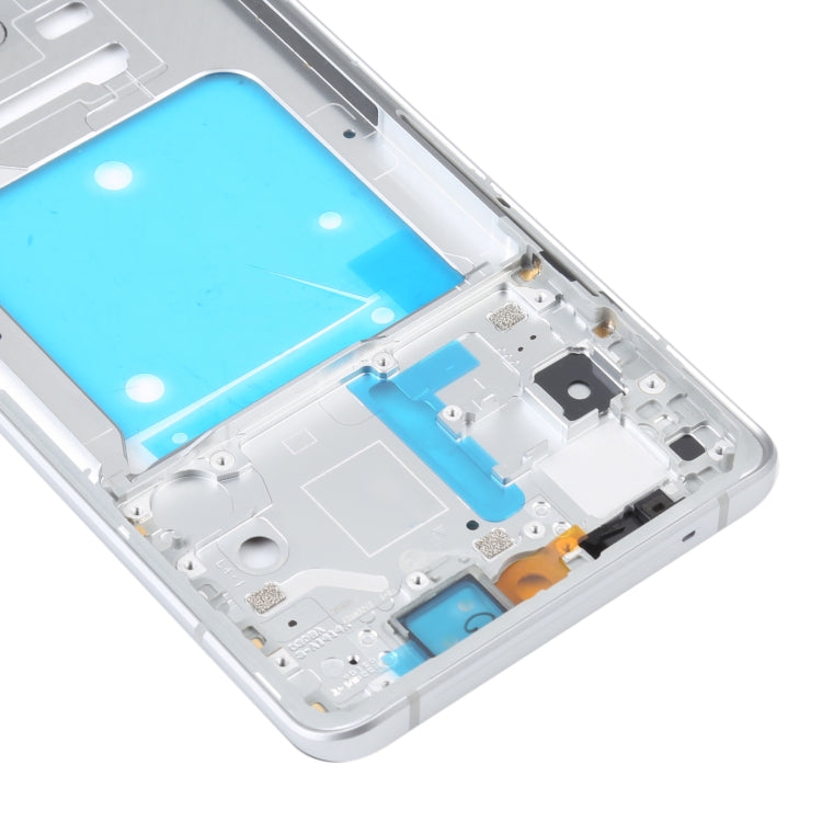 For vivo iQOO 7 Original Front Housing LCD Frame Bezel Plate, For vivo iQOO 7 (Silver), For vivo iQOO 7 (Blue)