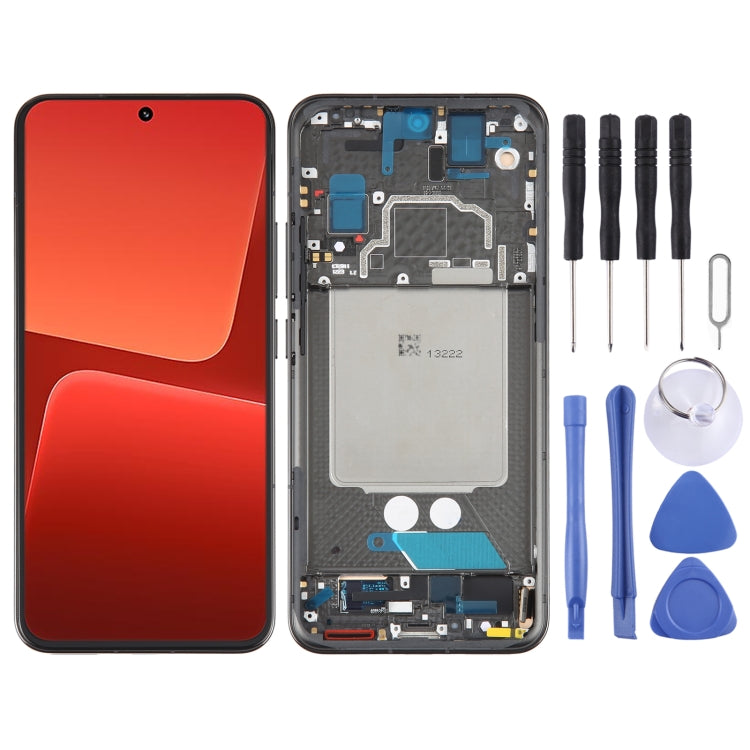 AMOLED Original LCD Screen For Xiaomi 13 Digitizer Full Assembly with Frame, For Xiaomi 13 (Original)