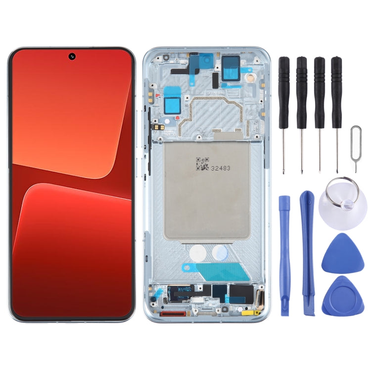 AMOLED Original LCD Screen For Xiaomi 13 Digitizer Full Assembly with Frame, For Xiaomi 13 (Original)