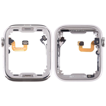 For Apple Watch Series 6 44mm Stainless Steel Middle Frame Bezel Plate with Loudspeaker / Power / Rotating Shaft Flex Cable, Series 6 44mm