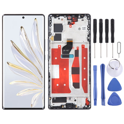 Original LCD Screen For Honor 70 Digitizer Full Assembly with Frame