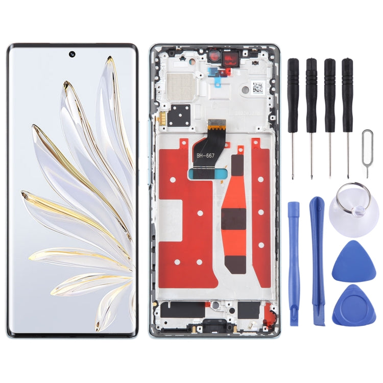 Original LCD Screen For Honor 70 Digitizer Full Assembly with Frame