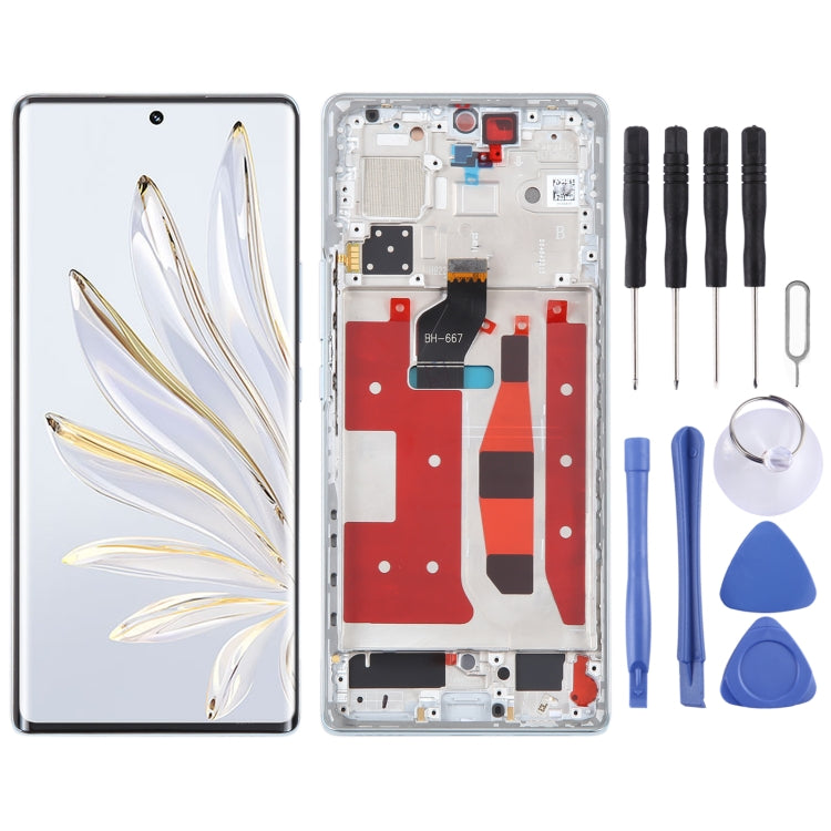 Original LCD Screen For Honor 70 Digitizer Full Assembly with Frame, For Honor 70  (Original)