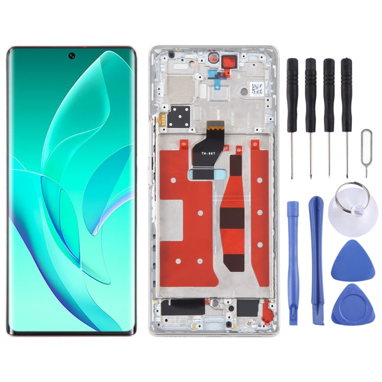 Original LCD Screen For Honor 60 Digitizer Full Assembly with Frame, For Honor 60 (Original)