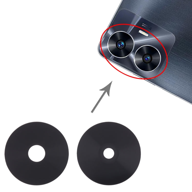 10 PCS Original Back Camera Lens for Realme C55