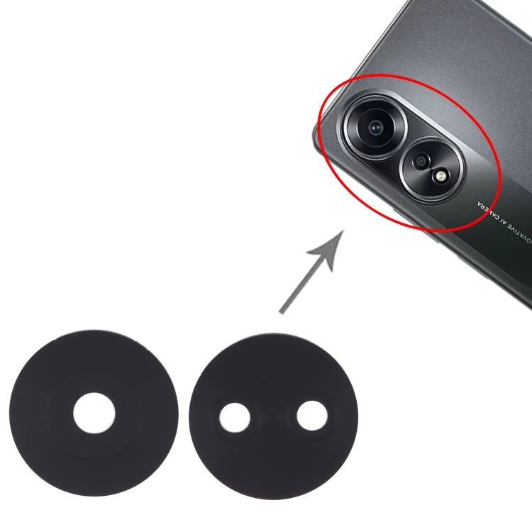 For OPPO A58 / A78 10pcs Back Camera Lens, For OPPO A58 / A78