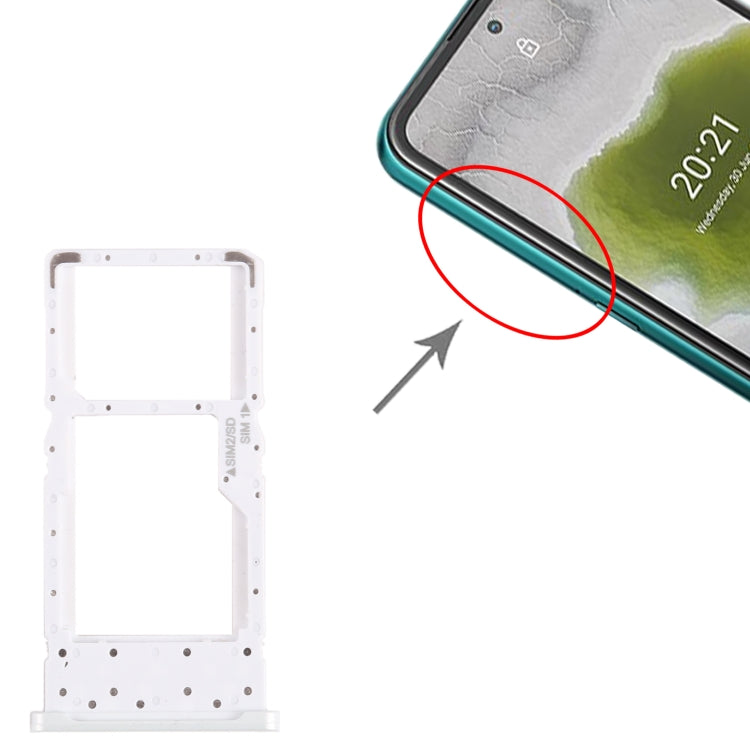 For Nokia X10 Original SIM + SIM / Micro SD Card Tray, For Nokia X10