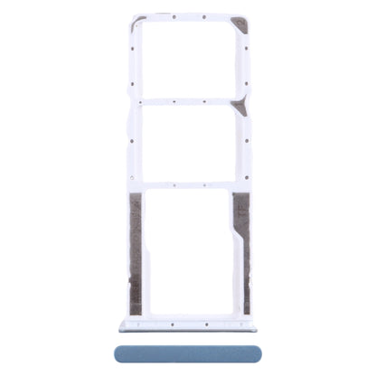 For Xiaomi Poco M4 Pro SIM Card Tray + SIM Card Tray + Micro SD Card Tray, For Xiaomi Poco M4 Pro, For Xiaomi Poco M4 Pro(Baby Blue)