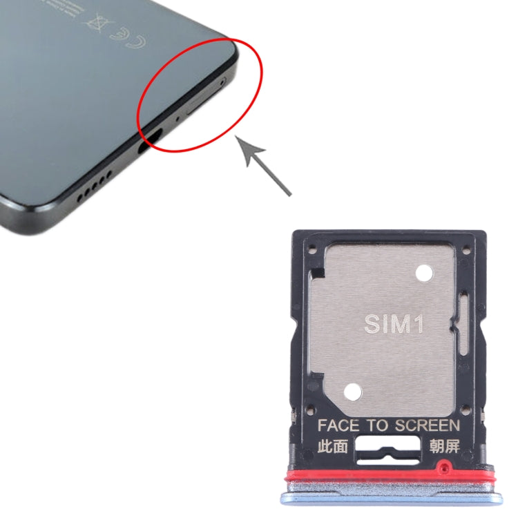For Xiaomi Redmi Note 11T Pro+ SIM Card Tray + SIM Card Tray / Micro SD Card Tray, For Xiaomi Redmi Note 11T Pro+