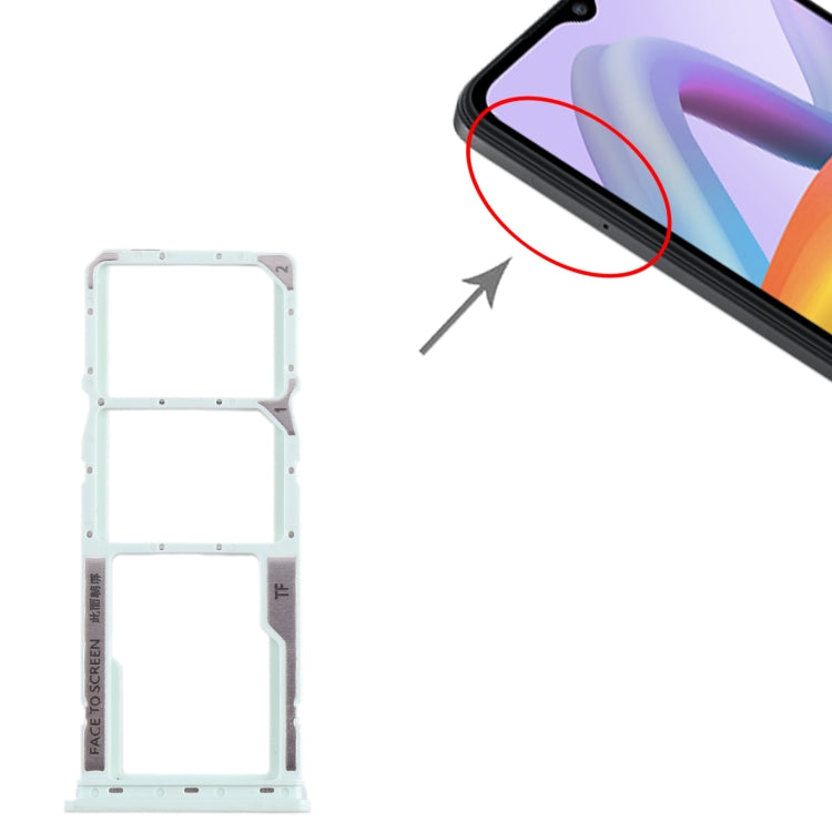 For Xiaomi Redmi A2 SIM Card Tray + SIM Card Tray + Micro SD Card Tray, For Xiaomi Redmi A2
