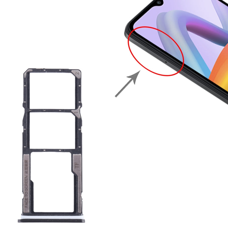 For Xiaomi Poco  C51 SIM Card Tray + SIM Card Tray + Micro SD Card Tray, For Xiaomi Poco C51