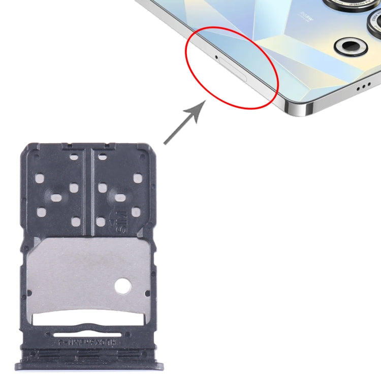 For Tecno Camon 20 SIM Card Tray + Micro SD Card Tray, For Tecno Camon 20