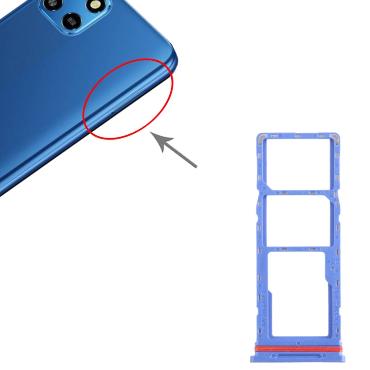For Infinix Smart 6 HD X6512 SIM Card Tray + SIM Card Tray + Micro SD Card Tray, For Infinix Smart 6 HD