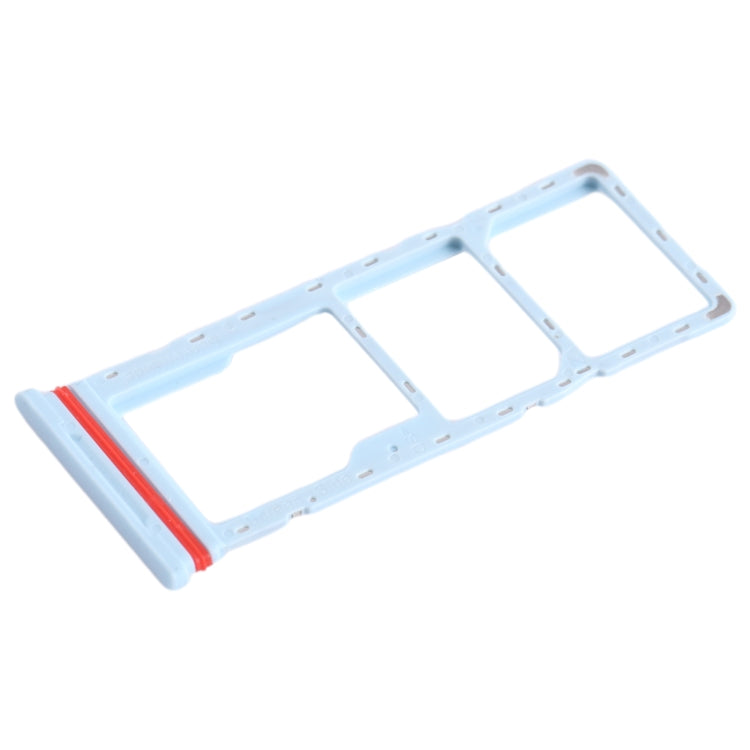 For Infinix Smart 6 HD X6512 SIM Card Tray + SIM Card Tray + Micro SD Card Tray, For Infinix Smart 6 HD(Baby Blue)