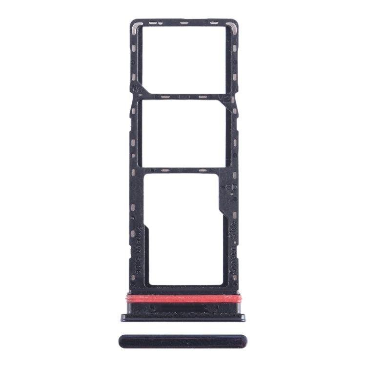 For Infinix Smart 6 Plus India X6823 SIM Card Tray + SIM Card Tray + Micro SD Card Tray