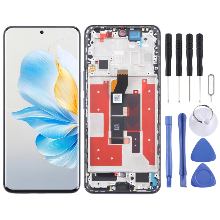 For Honor 100 Original LCD Screen Digitizer Full Assembly with Frame, For Honor 100 (Original)