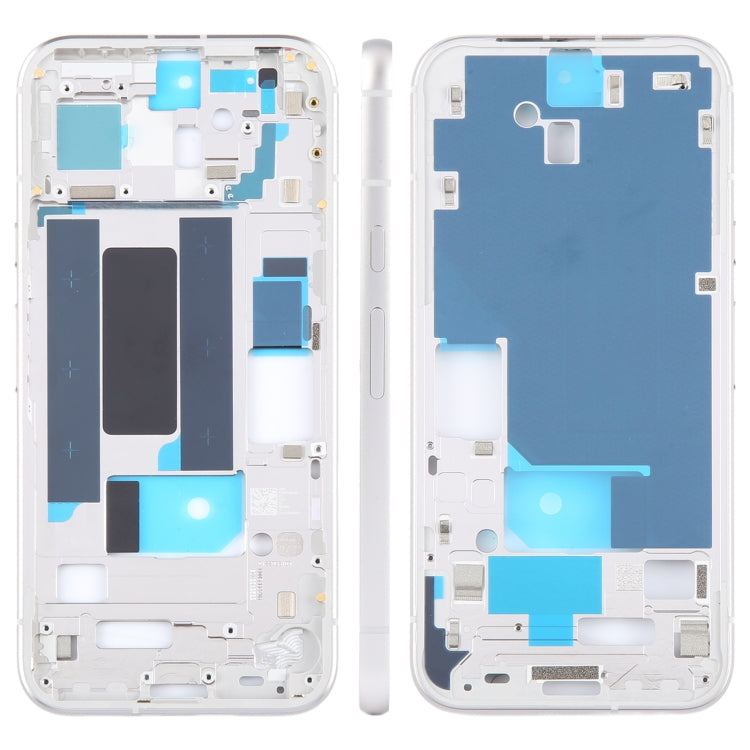For Google Pixel 8a Original Middle Frame Bezel Plate, with Side Keys, For Google Pixel 8a, For Google Pixel 8a(Original)