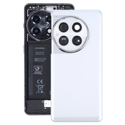 For OnePlus 12 PJD110 CPH2573 CPH2581 Original Glass Battery Back Cover with Camera Lens, For OnePlus 12(Original with Camera Lens)