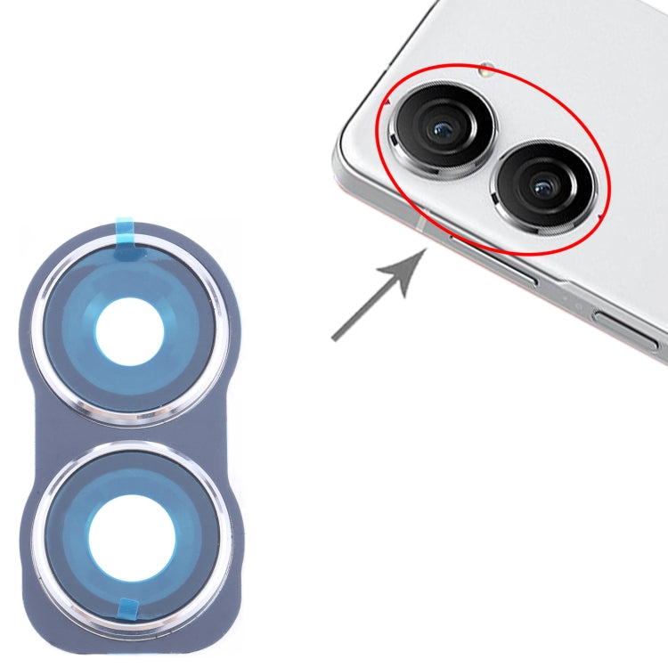 For Asus Zenfone 10 AI2302 Original Rear Camera Frame, For Asus Zenfone 10(Original), For Asus Zenfone 10 (Original)