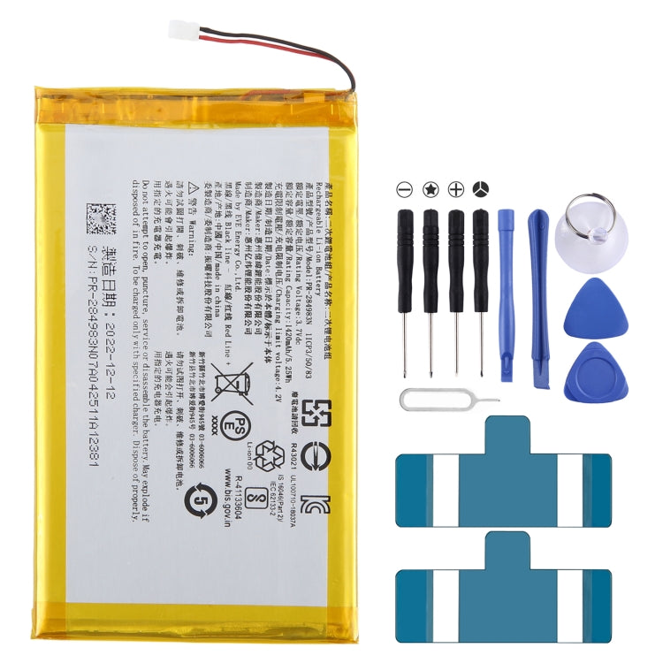1420mAh PR-285083 PR-284983N Battery Replacement For Kobo Glo HD Tolino / Clara HD E-book Accumulator 2-wire, For Kobo Glo HD Tolino
