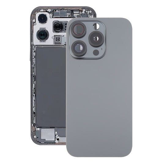 For iPhone 16 Pro Glass Original Battery Back Cover with Camera Lens Cover