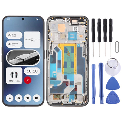 For Nothing Phone (2A) A142 5G Original AMOLED LCD Screen Digitizer Full Assembly with Frame