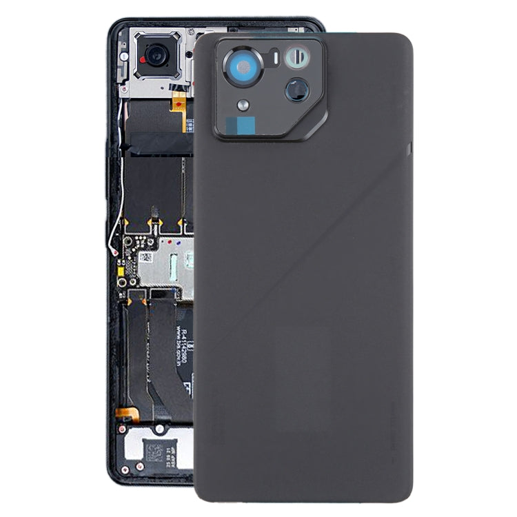 For Asus ROG Phone 8 Pro AI2401 AI2401_A Global Original Glass Battery Back Cover with Camera Frame