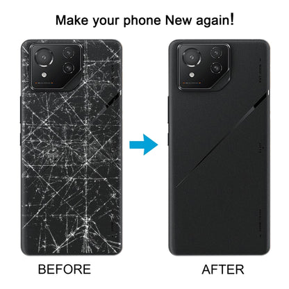 For Asus ROG Phone 8 Pro AI2401 AI2401_A Global Original Glass Battery Back Cover with Camera Frame