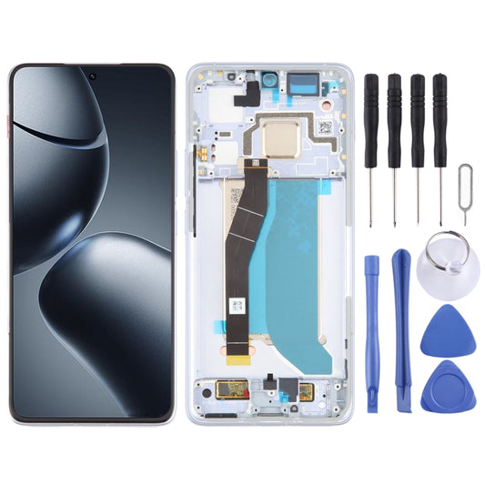For Xiaomi 14T Pro Original LCD Screen Digitizer Full Assembly with Frame, For Xiaomi 14T Pro, Original LCD Screen Digitizer Full Assembly with Frame (White)