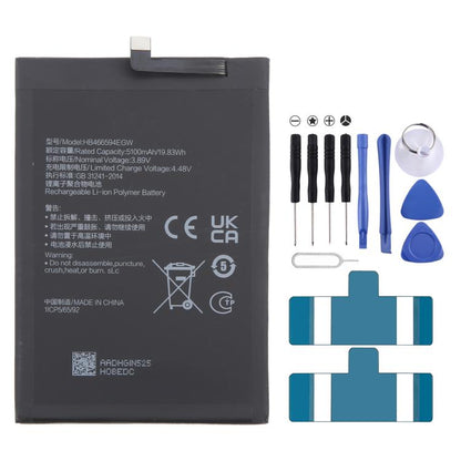 For Honor X5 Plus WOD-LX1 / Play 40 WDY-AN00 HB466594EGW 5100mAh Li-Polymer Battery Replacement