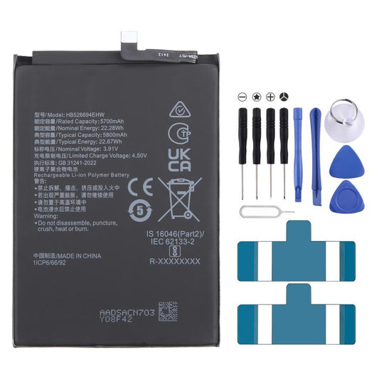 For Honor X50 / X9B HB526694EHW 5700mAh Li-Polymer Battery Replacement