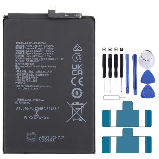 For Honor 90 Smart HB4966A2EGW 5900mAhLi-Polymer Battery Replacement