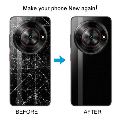 For ZTE nubia Focus Battery Back Cover with Middle Frame / Camera Lens Cover, For ZTE nubia Focus (Glass with Middle Frame)